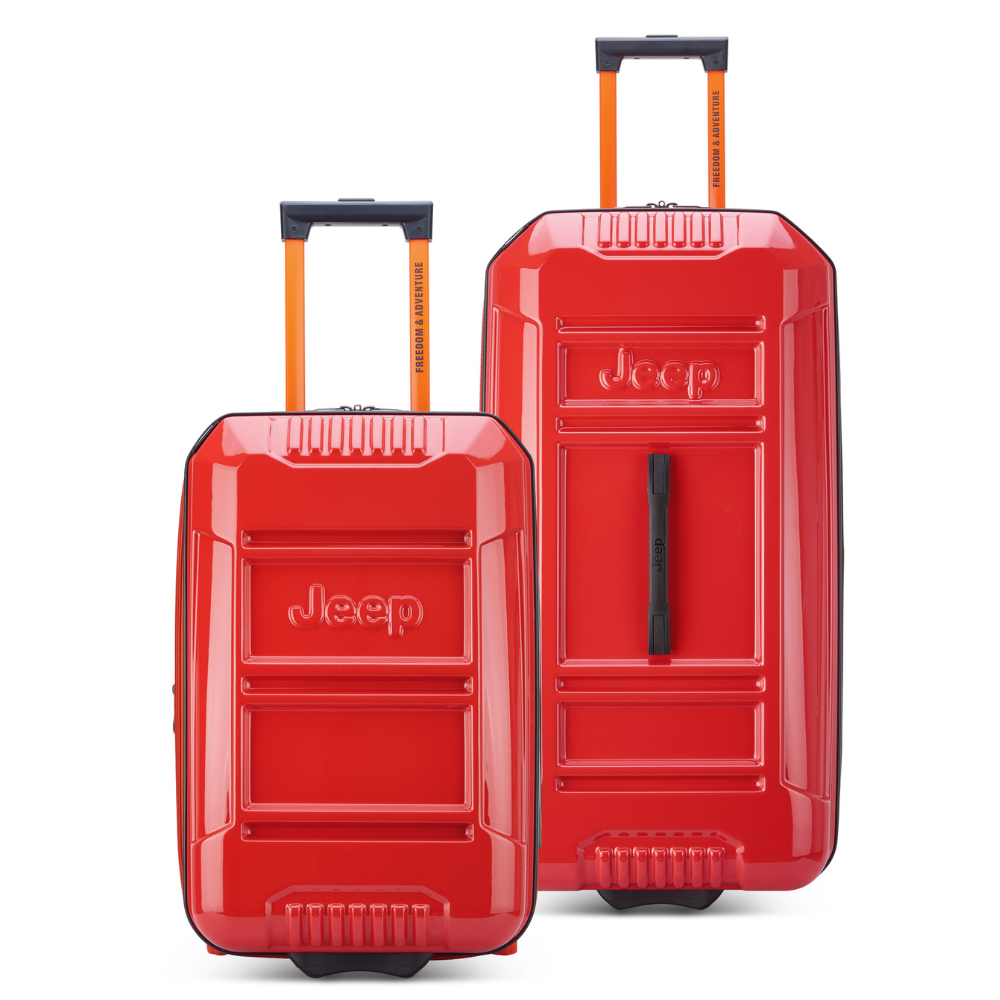 JH003B 2-Piece Luggage Set, Tomato - Delsey Paris Smart Buy