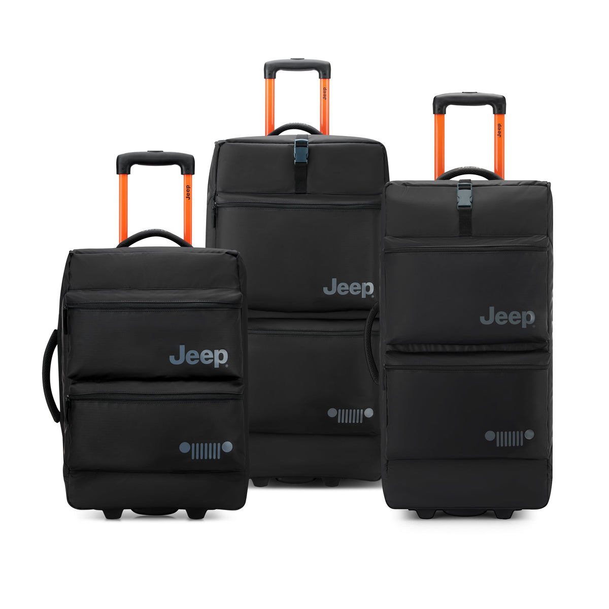 JS006B 3-Piece Luggage Set, Black - Delsey Paris Trending