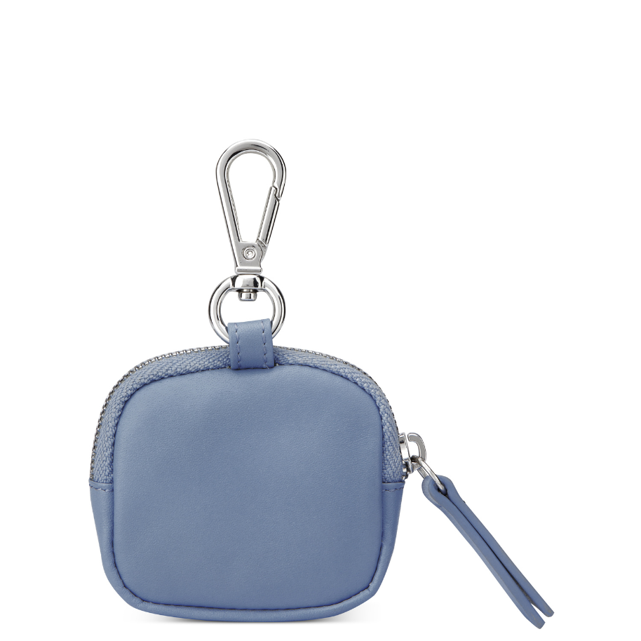 LE CUIR LISSE Leather Earphone Case, Sky blue - Delsey Paris Classic