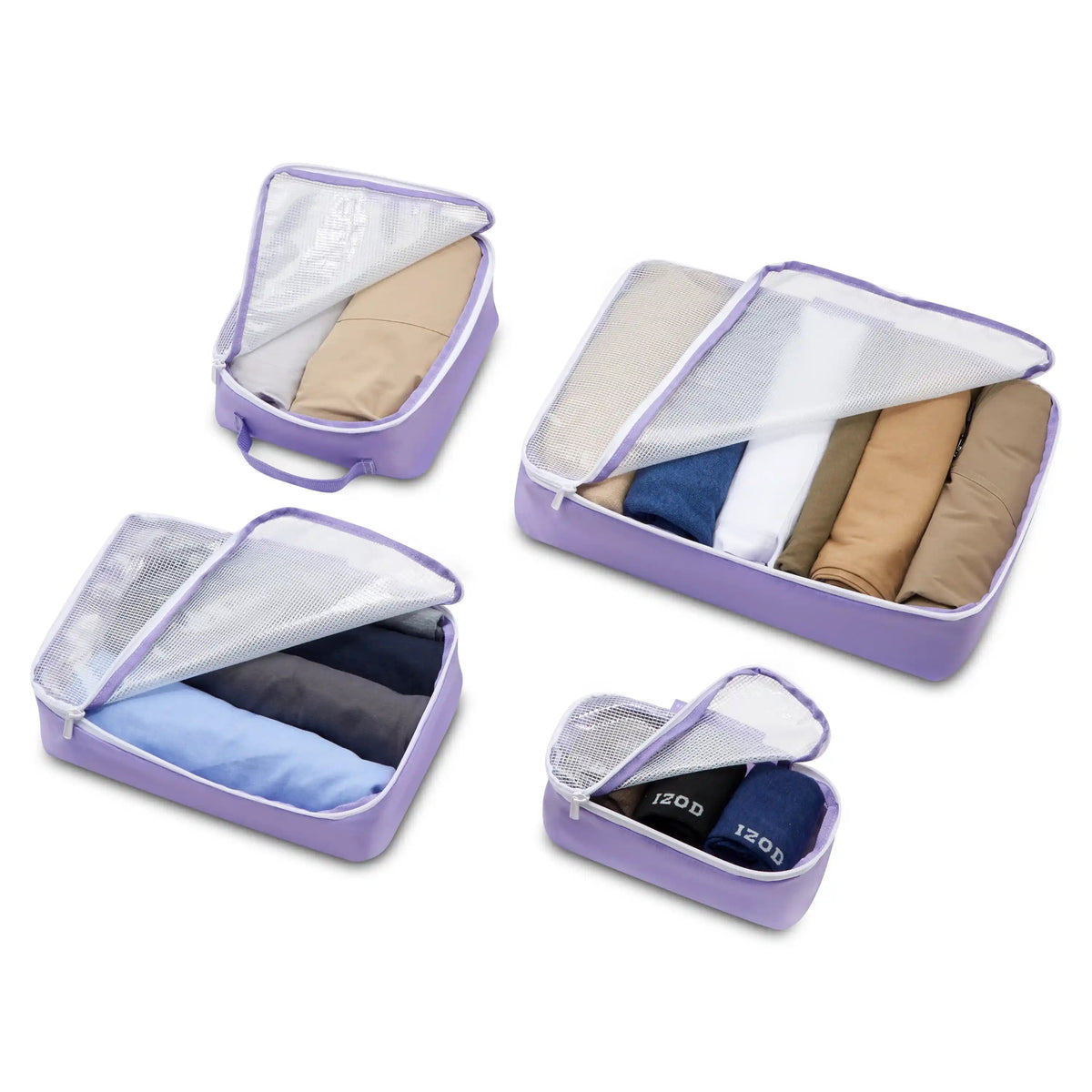 NO DRAMA Packing Cube Set, Lavender - Delsey Paris Latest