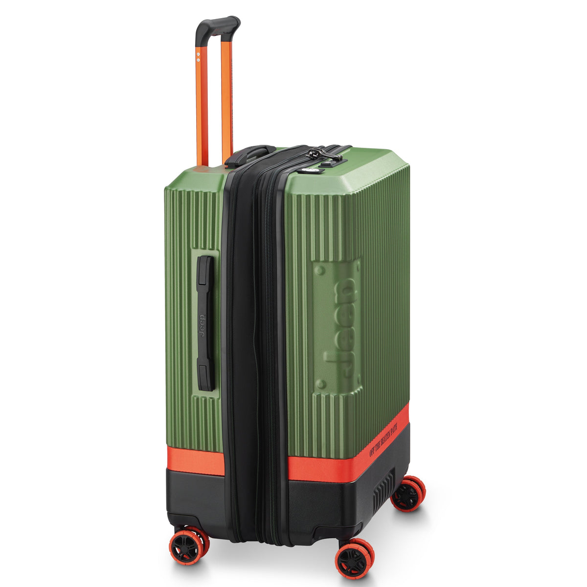 JH001A 27-Inch Expandable Check-In Suitcase, Green - Delsey Paris Best Seller