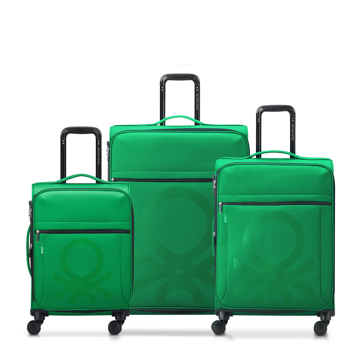 COLOR BLOCK 3-Piece Luggage Set, Green - Delsey Paris Best Price