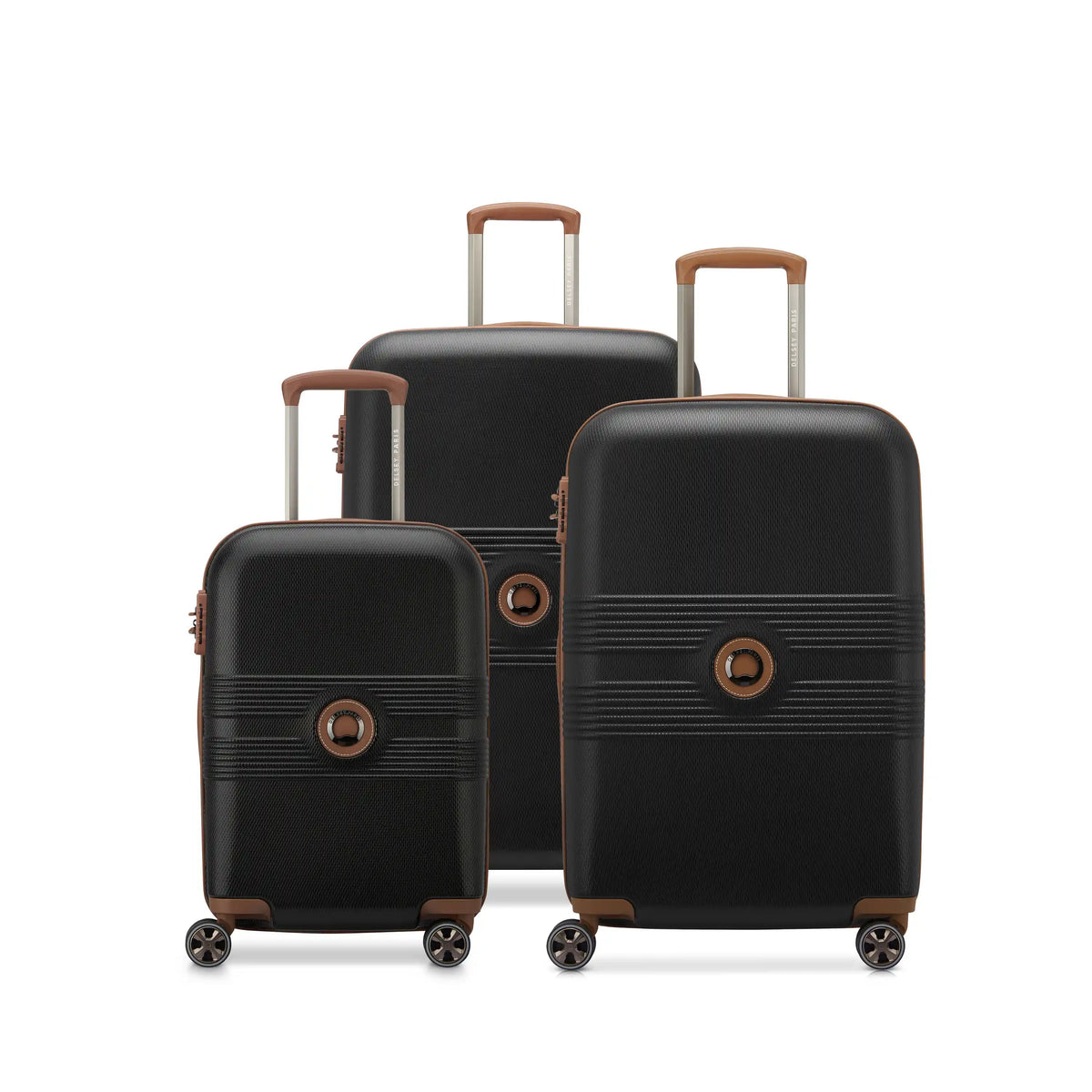 FLANERIE SE 3-Piece Luggage Set, Black brown - Delsey Paris Signature