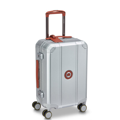 ALU'R 19-Inch Aluminum Carry-On Suitcase, Silver - Delsey Paris Value