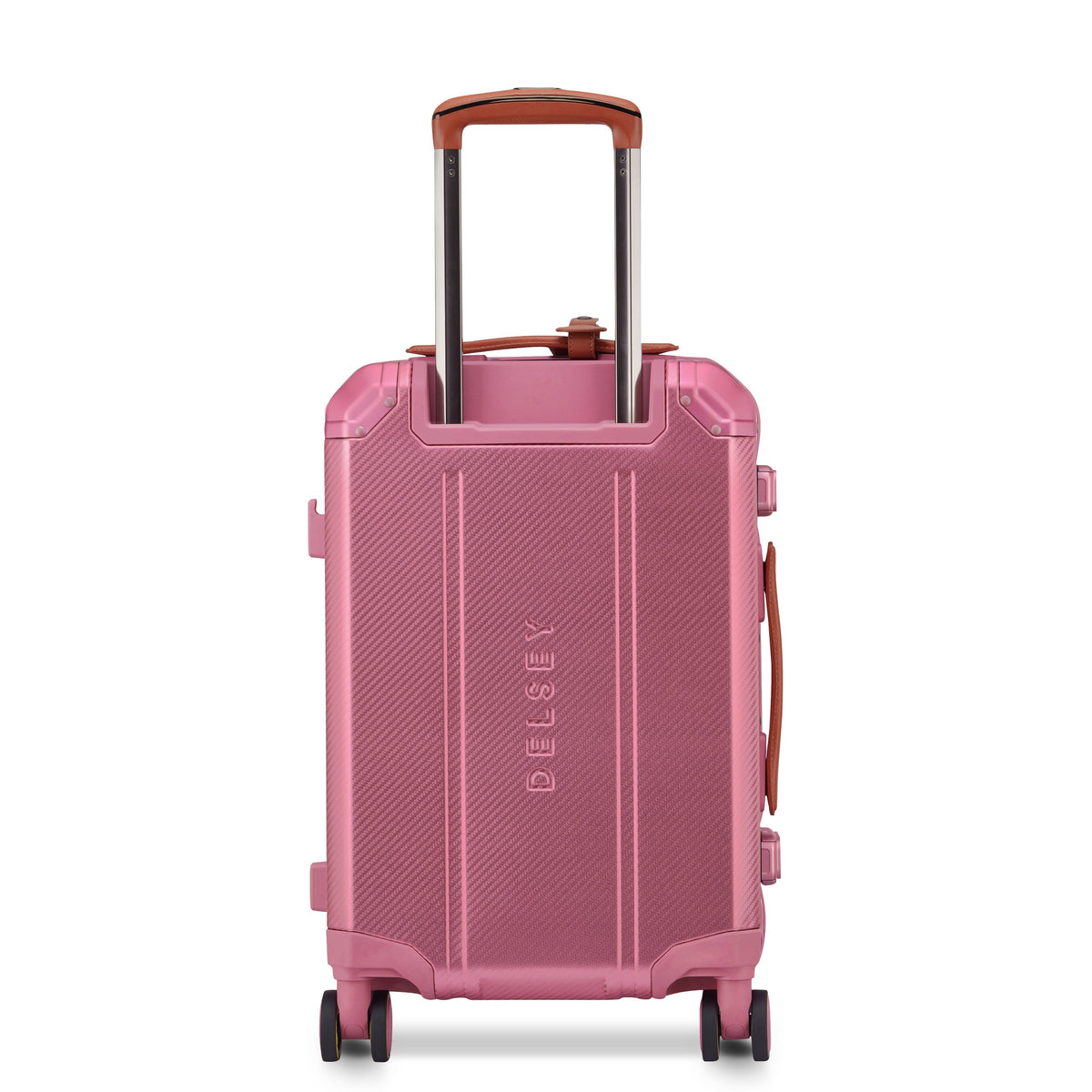 ALU'R 19-Inch Aluminum Carry-On Suitcase, Pink - Delsey Paris Featured