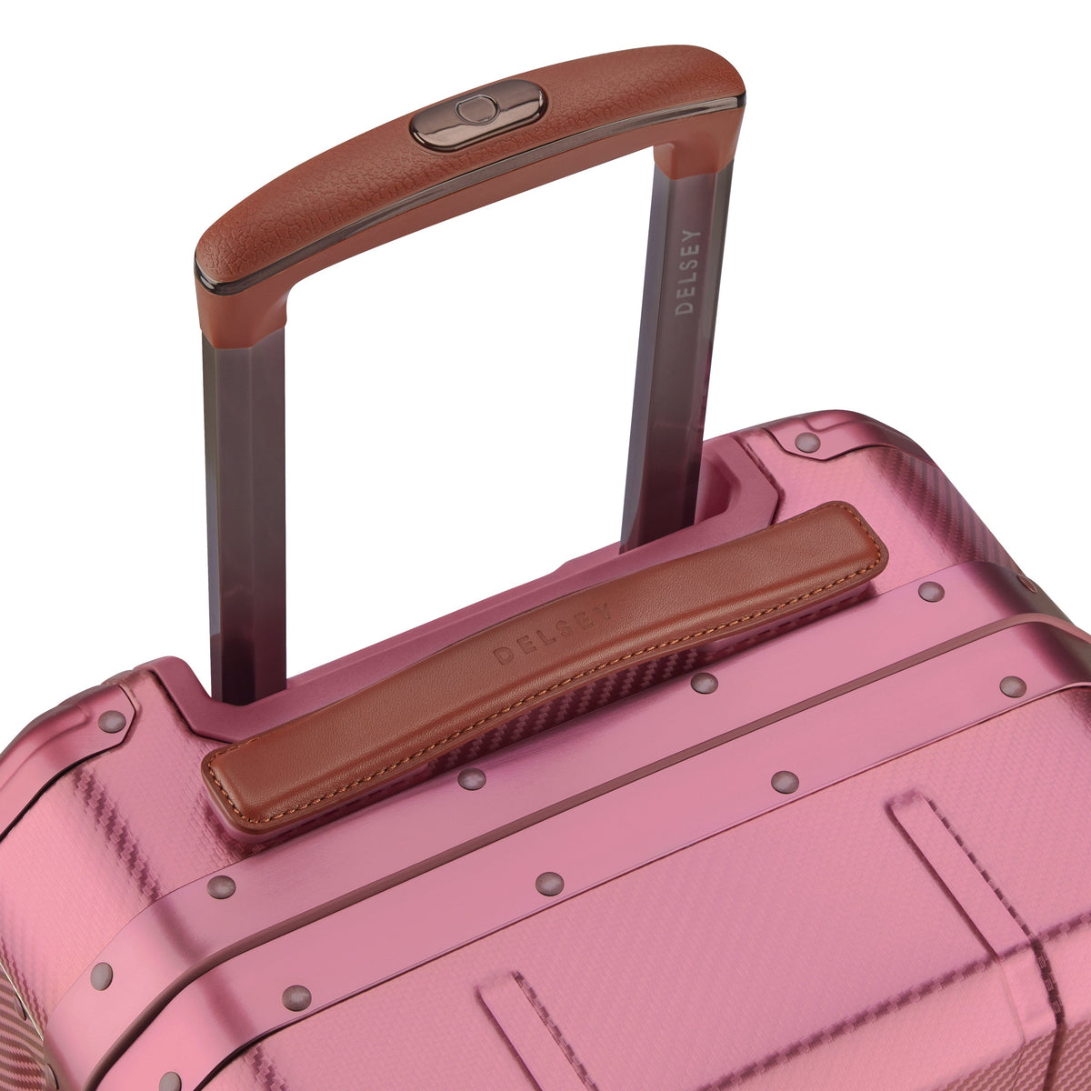 ALU'R 19-Inch Aluminum Carry-On Suitcase, Pink - Delsey Paris Featured
