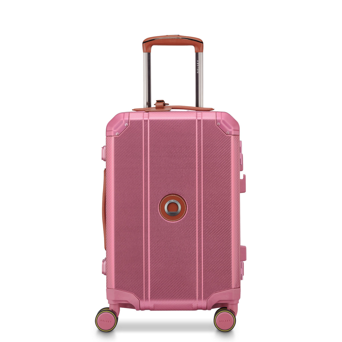 ALU'R 19-Inch Aluminum Carry-On Suitcase, Pink - Delsey Paris Featured