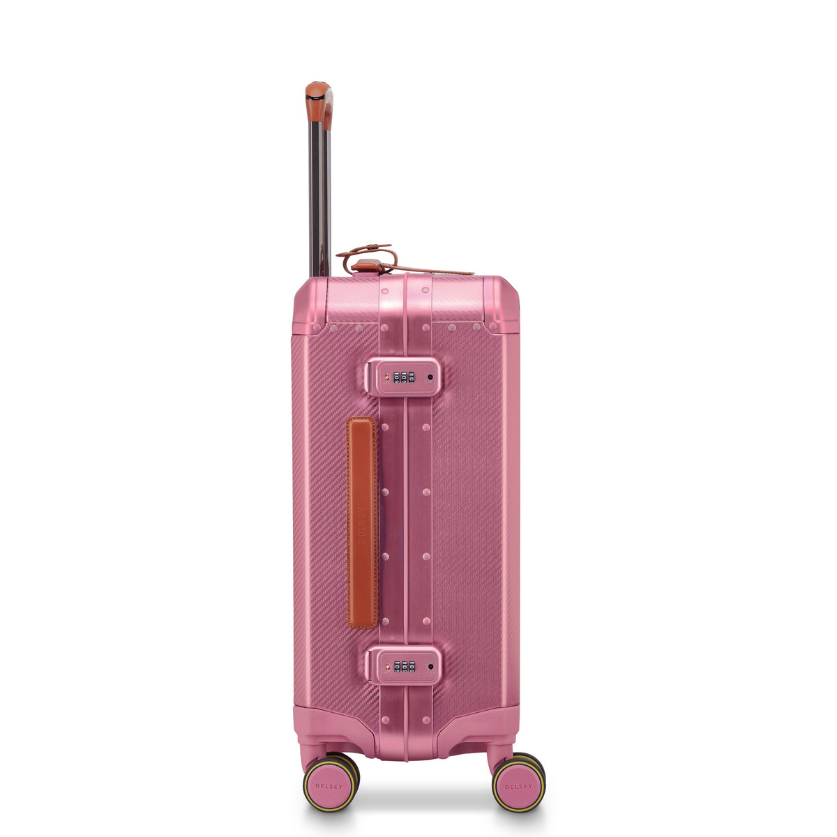 ALU'R 19-Inch Aluminum Carry-On Suitcase, Pink - Delsey Paris Featured