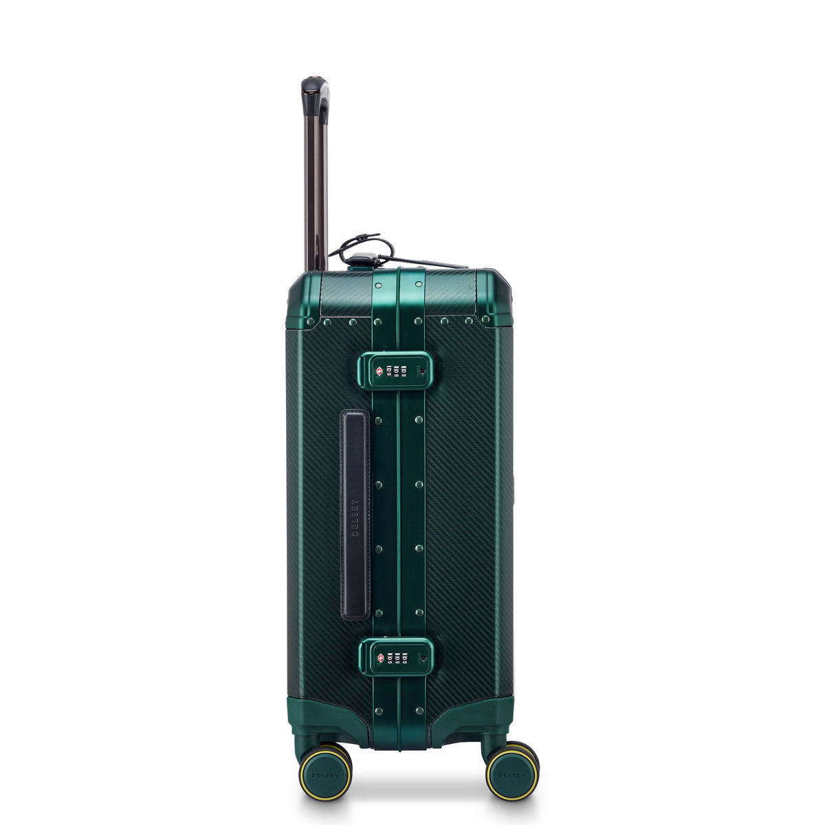 ALU'R 19-Inch Aluminum Carry-On Suitcase, Green - Delsey Paris Best Seller