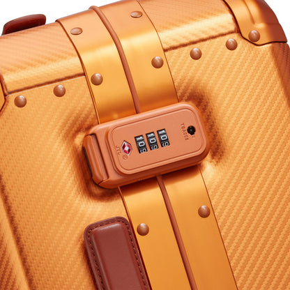 ALU'R 19-Inch Aluminum Carry-On Suitcase, Orange - Delsey Paris Quality