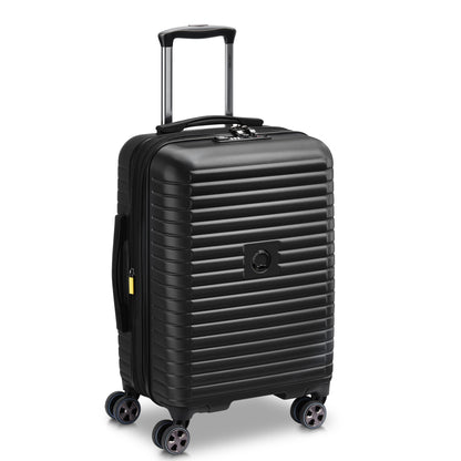 CRUISE 3.0 23-Inch Expandable Carry-On Suitcase, Black - Delsey Paris Smart Buy