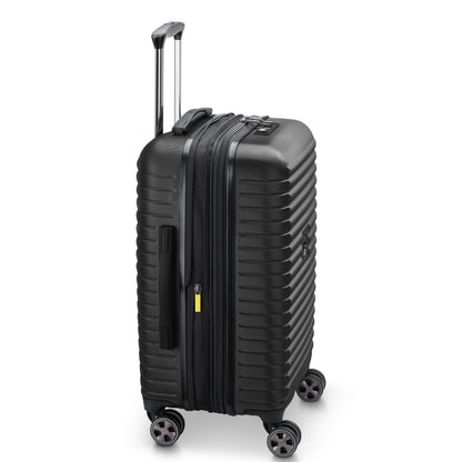 CRUISE 3.0 23-Inch Expandable Carry-On Suitcase, Black - Delsey Paris Smart Buy