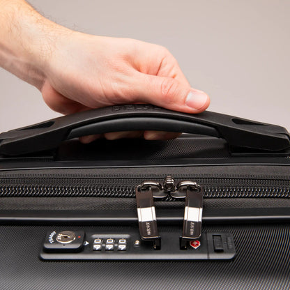 CRUISE 3.0 23-Inch Expandable Carry-On Suitcase, Black - Delsey Paris Smart Buy