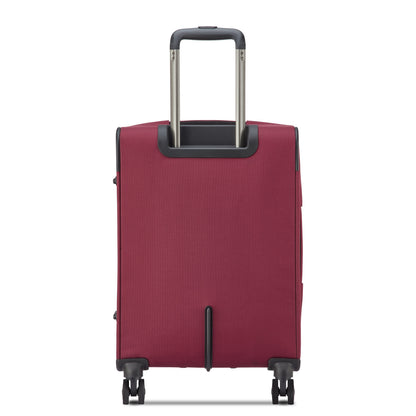 SKY MAX 3.0 23-Inch Expandable Carry-On Suitcase, Burgundy - Delsey Paris New