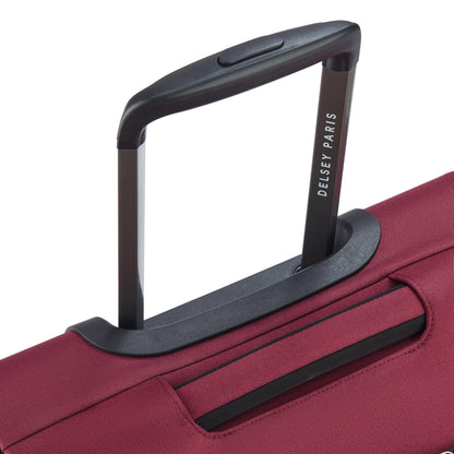 SKY MAX 3.0 23-Inch Expandable Carry-On Suitcase, Burgundy - Delsey Paris New