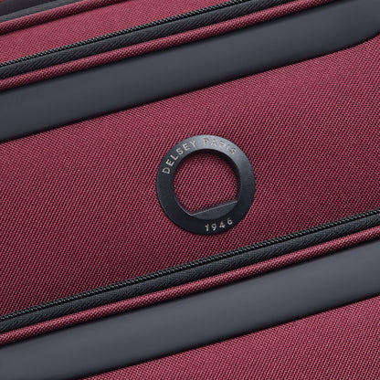 SKY MAX 3.0 23-Inch Expandable Carry-On Suitcase, Burgundy - Delsey Paris New