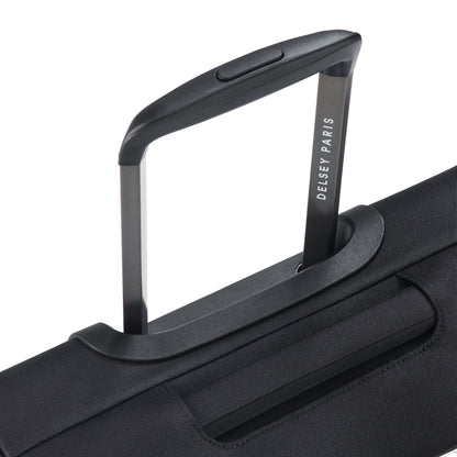 SKY MAX 3.0 23-Inch Expandable Carry-On Suitcase, Black - Delsey Paris Smart Buy