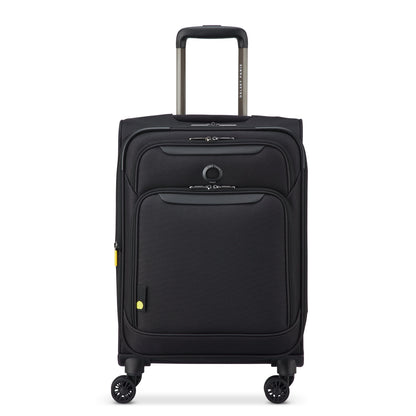 SKY MAX 3.0 23-Inch Expandable Carry-On Suitcase, Black - Delsey Paris Smart Buy