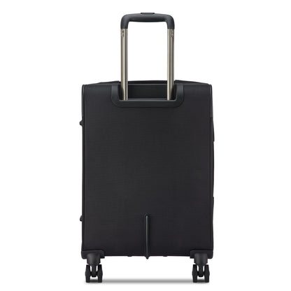 SKY MAX 3.0 23-Inch Expandable Carry-On Suitcase, Black - Delsey Paris Smart Buy