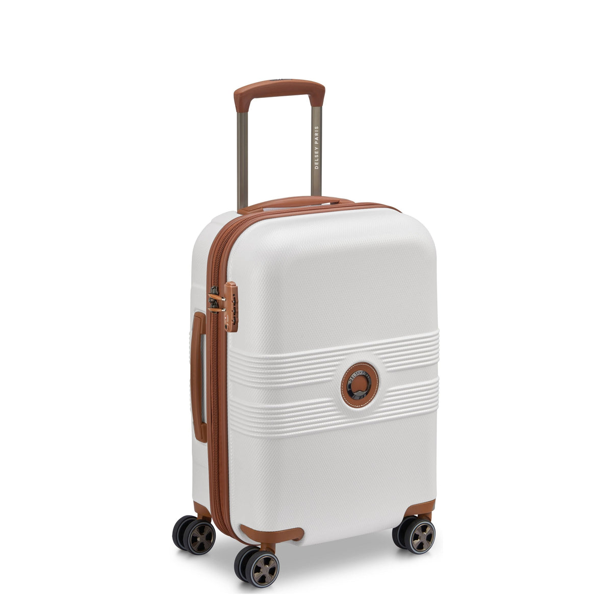 FLANERIE SE 21-Inch Carry-On Suitcase, Champagne - Delsey Paris Top Pick