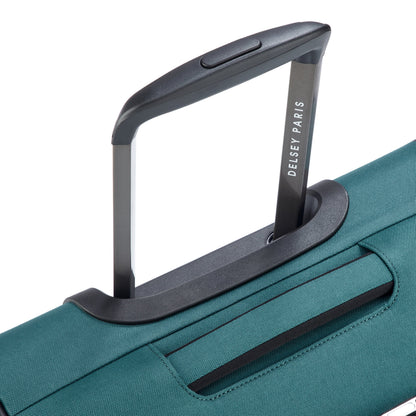SKY MAX 3.0 23-Inch Expandable Carry-On Suitcase, Teal blue - Delsey Paris Recommended