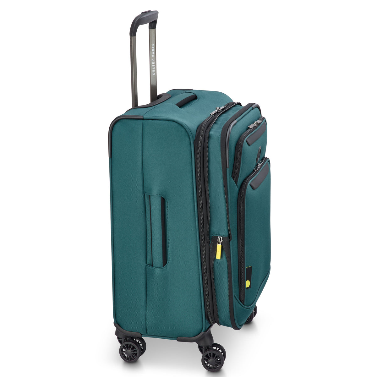SKY MAX 3.0 23-Inch Expandable Carry-On Suitcase, Teal blue - Delsey Paris Recommended