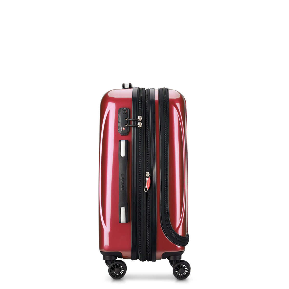 HELIUM AERO 21-Inch Front Pocket Expandable Carry-On Suitcase, Red - Delsey Paris Special Offer