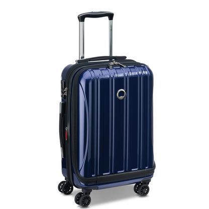 HELIUM AERO 21-Inch Front Pocket Expandable Carry-On Suitcase, Metal - Delsey Paris Everyday