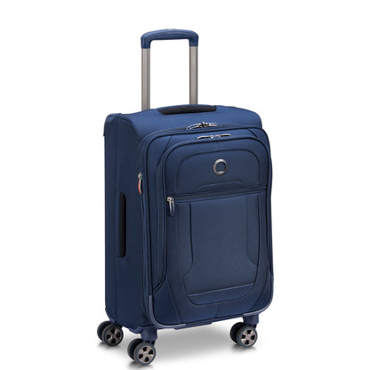HELIUM DLX 24-Inch Expandable Carry-On Suitcase, Navy - Delsey Paris Trusted
