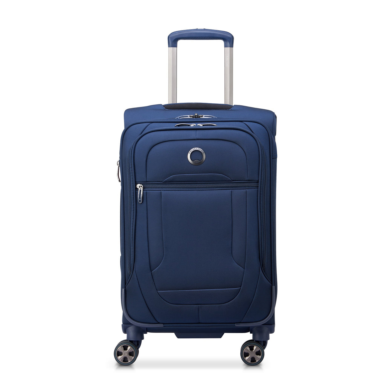 HELIUM DLX 24-Inch Expandable Carry-On Suitcase, Navy - Delsey Paris Trusted