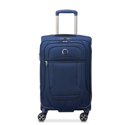 HELIUM DLX 24-Inch Expandable Carry-On Suitcase, Navy - Delsey Paris Trusted