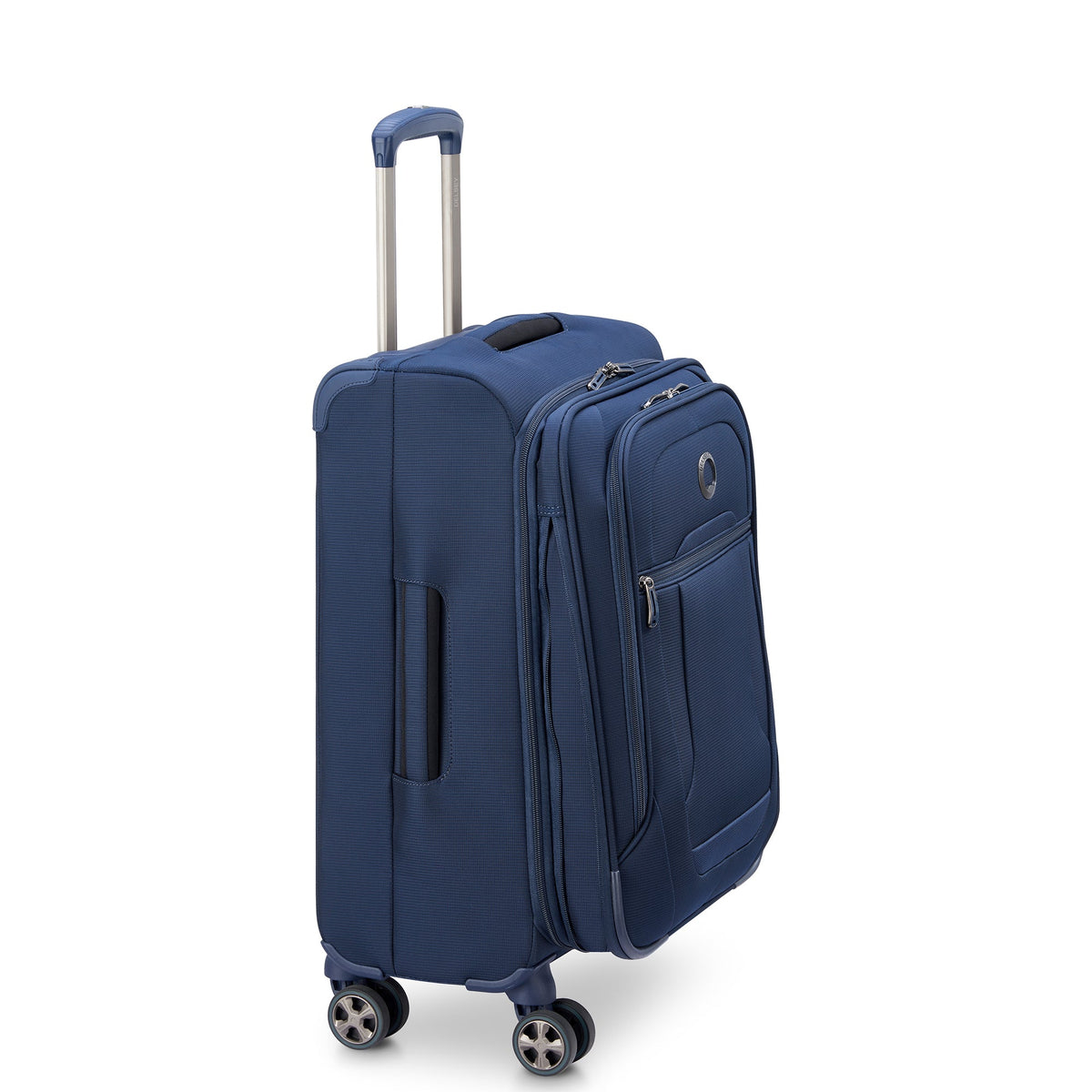 HELIUM DLX 24-Inch Expandable Carry-On Suitcase, Navy - Delsey Paris Trusted