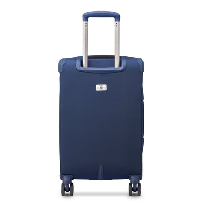 HELIUM DLX 24-Inch Expandable Carry-On Suitcase, Navy - Delsey Paris Trusted