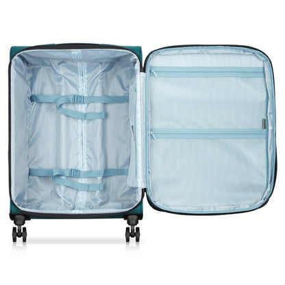 SKY MAX 3.0 27-Inch Check-In Suitcase, Teal blue - Delsey Paris Everyday