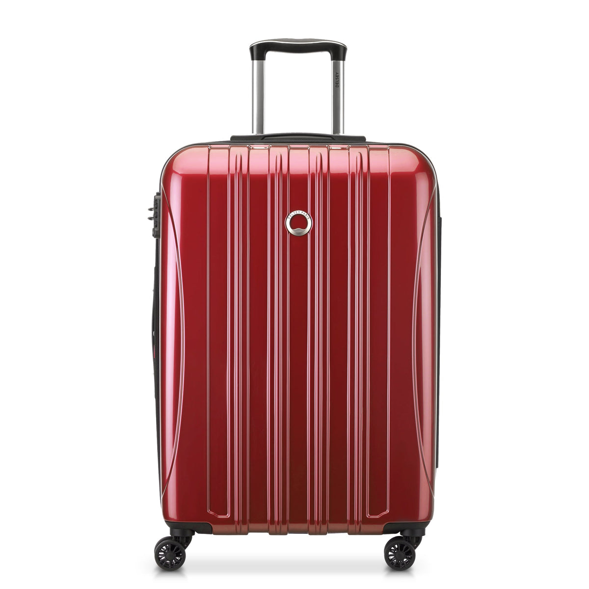 HELIUM AERO 27-Inch Expandable Check-In Suitcase, Red - Delsey Paris Smart Buy