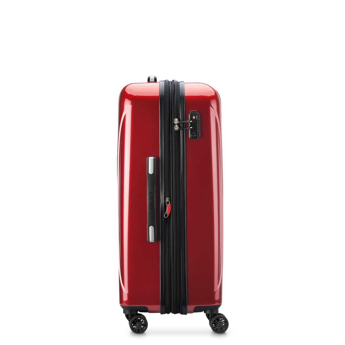 HELIUM AERO 27-Inch Expandable Check-In Suitcase, Red - Delsey Paris Smart Buy