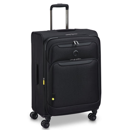 SKY MAX 3.0 27-Inch Check-In Suitcase, Black - Delsey Paris Smart Buy