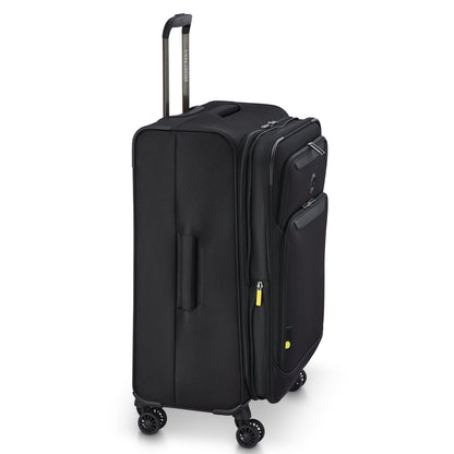 SKY MAX 3.0 27-Inch Check-In Suitcase, Black - Delsey Paris Smart Buy