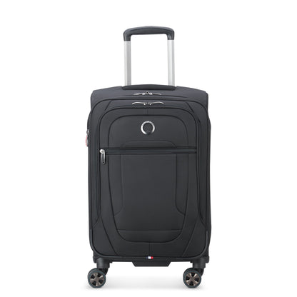 HELIUM DLX 24-Inch Expandable Carry-On Suitcase, Black - Delsey Paris Everyday