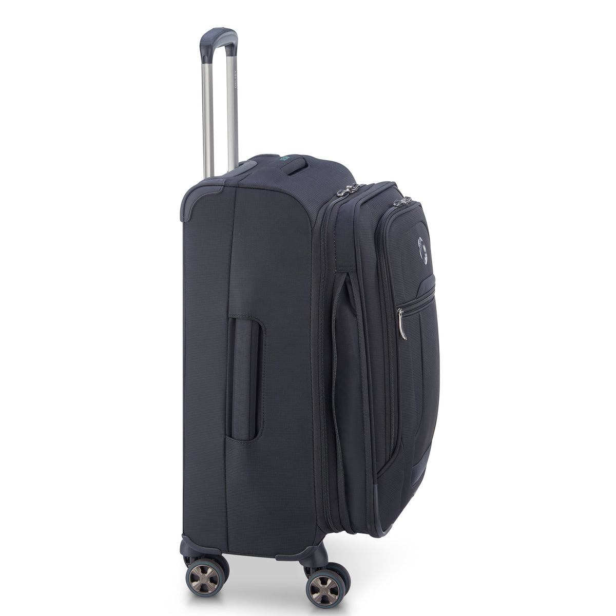 HELIUM DLX 24-Inch Expandable Carry-On Suitcase, Black - Delsey Paris Everyday