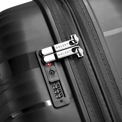 DUNE 27-Inch Expandable Check-In Suitcase, Black - Delsey Paris Trending