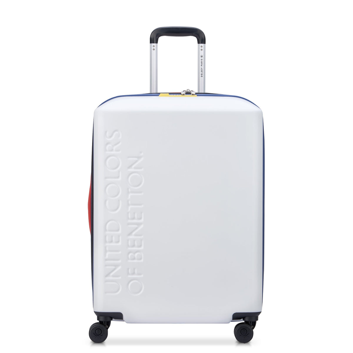 UNITED 26-Inch Check-In Suitcase, White - Delsey Paris Popular