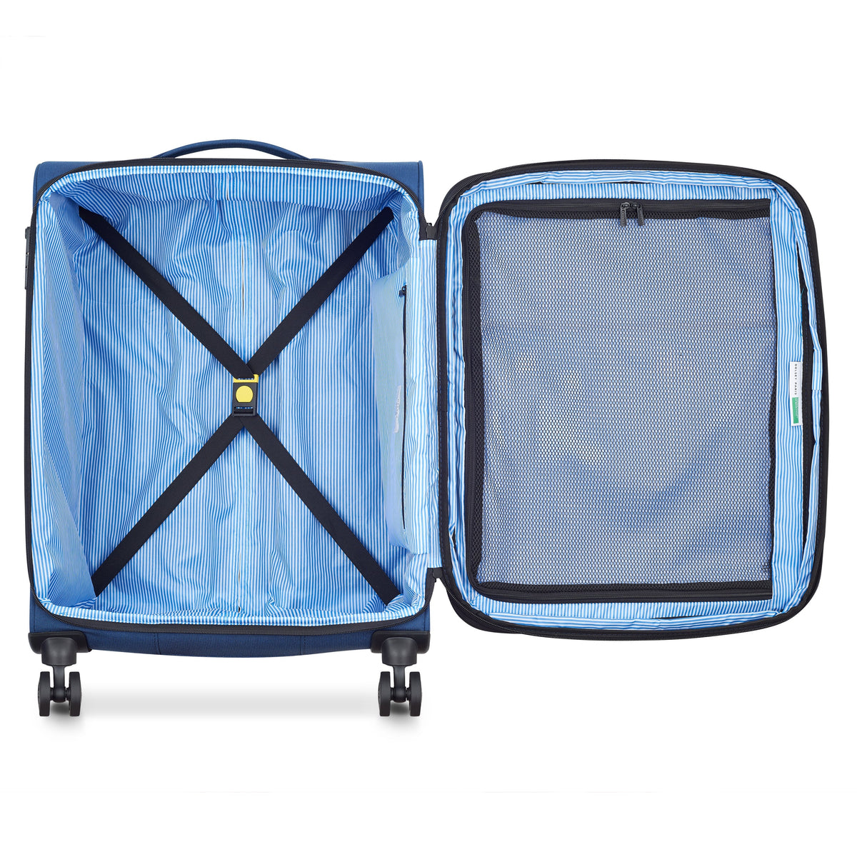 BE 26-Inch Expandable Check-In Suitcase, Faded denim - Delsey Paris New