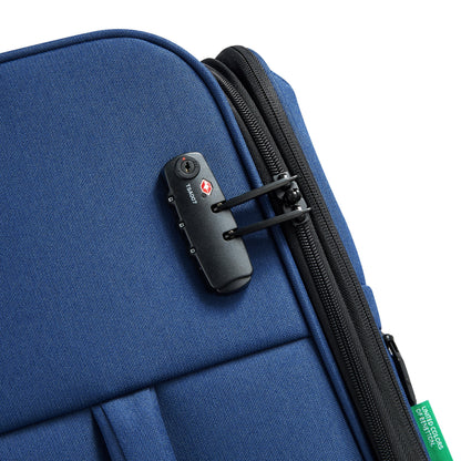BE 26-Inch Expandable Check-In Suitcase, Faded denim - Delsey Paris New
