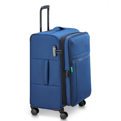 BE 26-Inch Expandable Check-In Suitcase, Faded denim - Delsey Paris New
