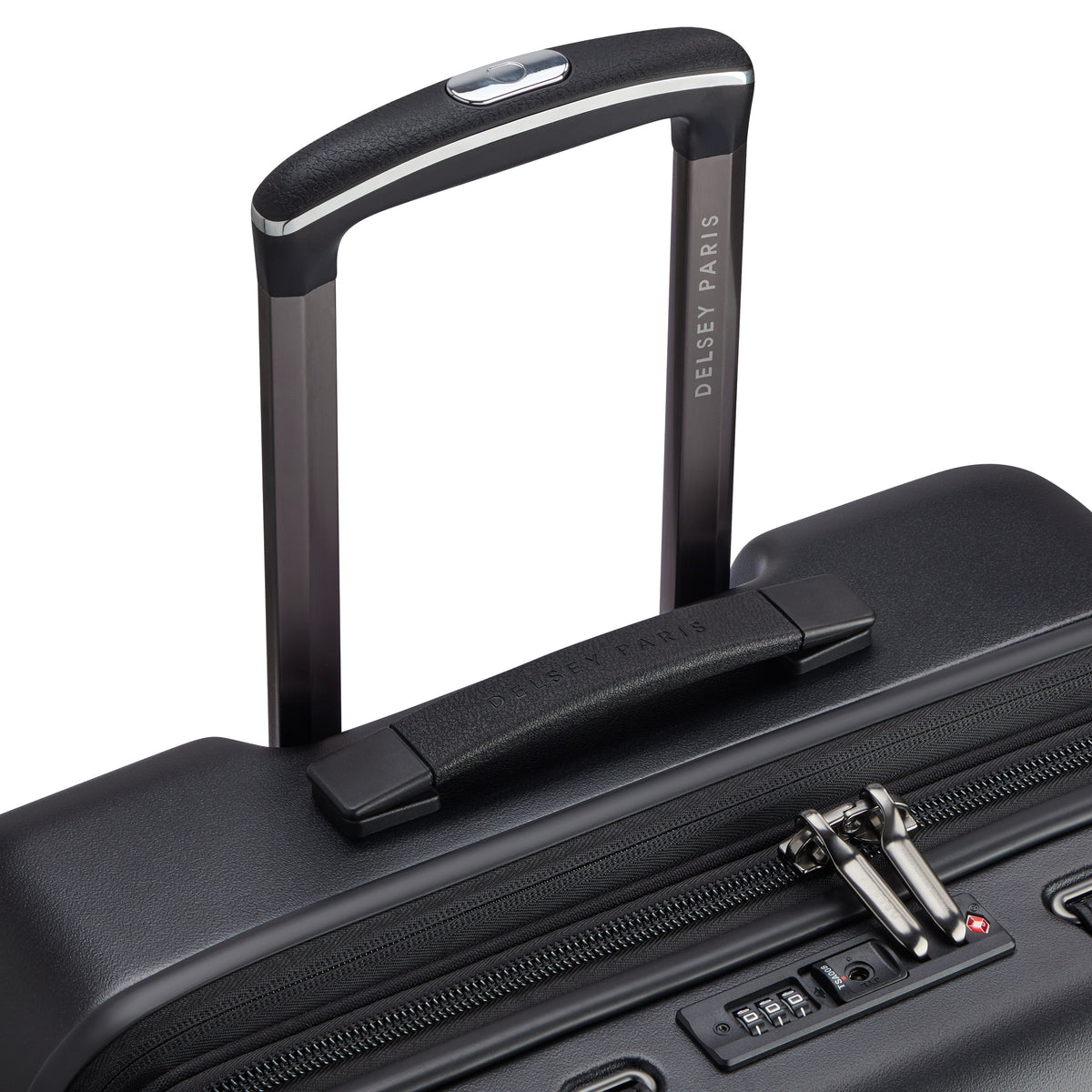 CADENCE 27-Inch Expandable Check-In Suitcase, Deep black - Delsey Paris Great Value