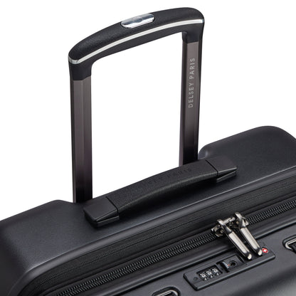 CADENCE 27-Inch Expandable Check-In Suitcase, Deep black - Delsey Paris Great Value