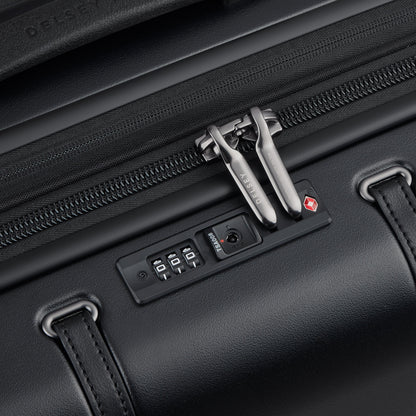CADENCE 27-Inch Expandable Check-In Suitcase, Deep black - Delsey Paris Great Value