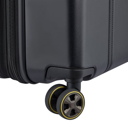 CADENCE 27-Inch Expandable Check-In Suitcase, Deep black - Delsey Paris Great Value