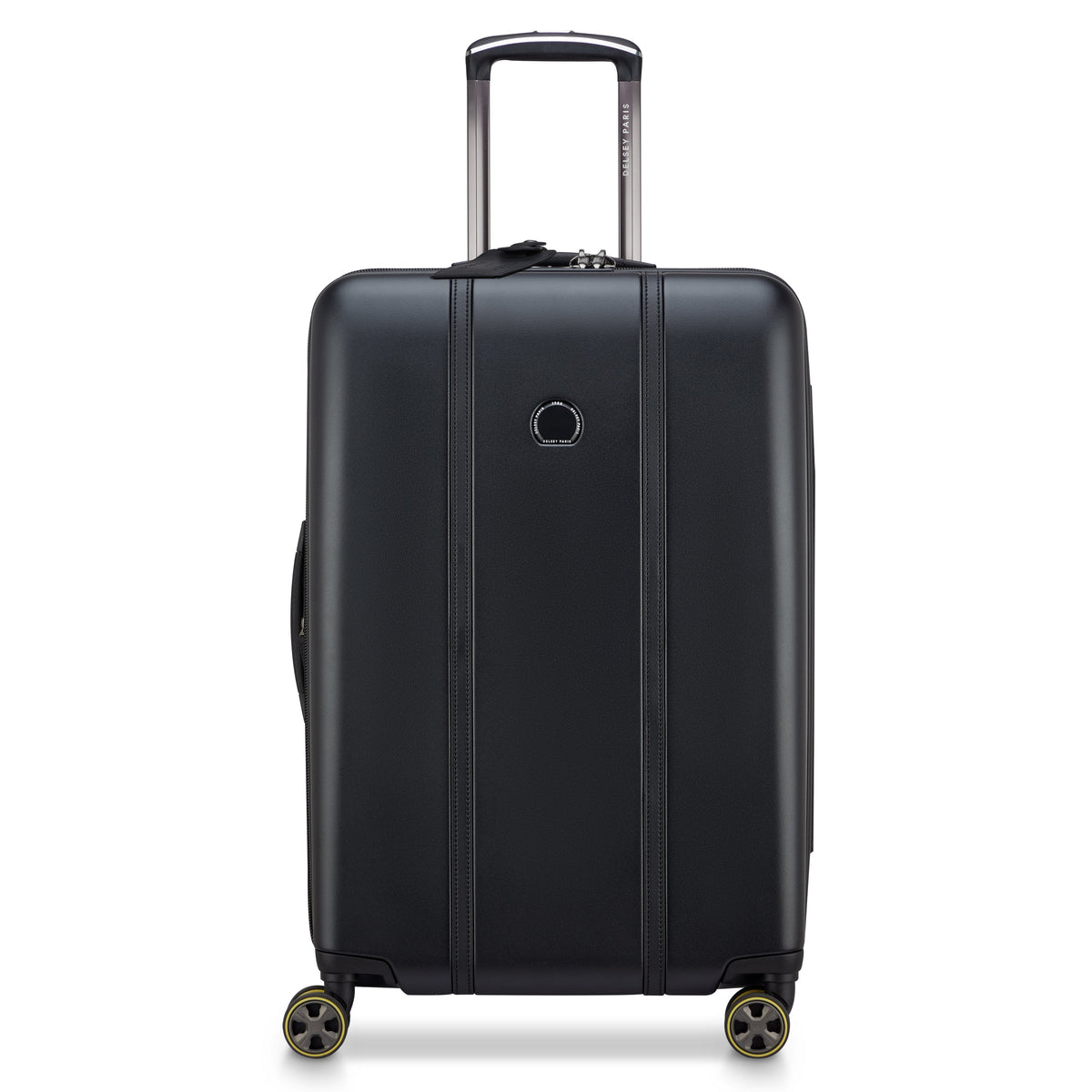 CADENCE 27-Inch Expandable Check-In Suitcase, Deep black - Delsey Paris Great Value